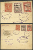 PARAGUAY: 12/JUN/1930 Asunción - New York, PANAGRA First Official Flight, Registered Cover Franked By Sc.C34/5 + Another - Paraguay