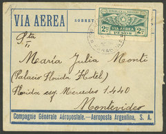 PARAGUAY: 19/JA/1931 Asunción - Montevideo, Airmail Cover Carried By C.G.Aeropostale, With Arrival Backstamp 21/JA, VF Q - Paraguay