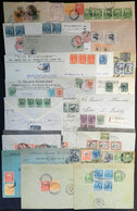 PERU: 20 Covers + 2 Cards + 3 Cover Fronts (+1 Registration Receipt And A Cover Back With Postage That Includes A Postag - Perú
