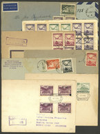 POLAND: 8 Covers Of The Years 1946 To 1955, Most Sent To Argentina, Interesting! - Otros & Sin Clasificación