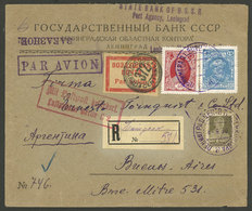 RUSSIA: 8/JUN/1930 Leningrad - Argentina, Registered Cover Sent By Airmail To Berlin (Germany) And Then By Surface Mail  - Altri & Non Classificati