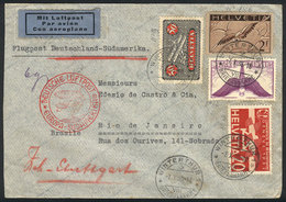 SWITZERLAND: Airmail Cover Sent From Winterthur To Rio DeJaneiro On 7/OC/1935 Via Germany DLH, With Nice Postage Of 3.70 - Sonstige & Ohne Zuordnung