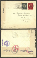 SWITZERLAND: 14/DE/1943 St. Gallen - Uruguay, Cover With DOUBLE CENSORSHIP Nazi + Allied, And Arrival Backstamp Of 19/MA - Otros & Sin Clasificación
