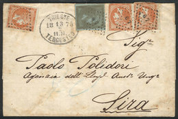 TRIESTE: 13/FE/1875 Trieste-Sira: Letter Dispatched Without Postage. On Arrival It Received Greek Stamps For 70L., VF An - Otros - Europa