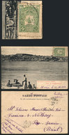 TURKEY: Postcard Franked With 10pa. And Sent From Constantinople To Brazil On 20/JUN/1906, Fine Quality (with Some Minor - Sonstige & Ohne Zuordnung
