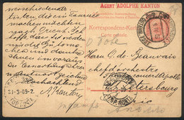 TURKEY: Postal Card Of The Austrian Offices In Levante With Surcharge Of 20 Para, Sent From CONSTANTINOPLE To St. Peters - Sonstige & Ohne Zuordnung