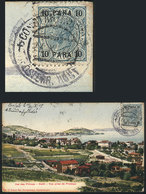 TURKEY - AUSTRIAN OFFICES: PC With View Of "Princes' Islands, Halki, View Of Prinkipo", Franked With 10Pa. (Sc.39), Sent - Altri & Non Classificati