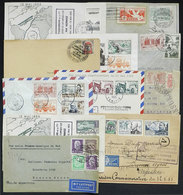 WORLDWIDE: Flights By MERMOZ, AIR FRANCE And Commemorative: 12 Covers And Cards Flown Between 1932 And 1955, Very Intere - Otros & Sin Clasificación