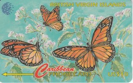 TARJETA DE VIRGIN ISLANDS DEL UNAS MARIPOSAS - (MARIPOSA-BUTTERFLY)  67CBVB - Vierges (îles)