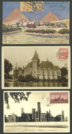 WORLDWIDE: OLD MAXIMUM CARDS: 3 Cards Of Hungary (1932), Egypt (1906) And USA (1946), VF Quality! - Other & Unclassified