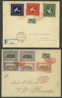 URUGUAY: 25/AU/1925 Montevideo - Florida And Florida - Montevideo, First Flights, Couple Of Covers Of Fine To VF Quality - Uruguay