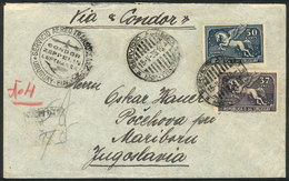 URUGUAY: Airmail Cover Sent To Yugoslavia On 15/MAY/1935 Franked With 87c., VF Quality, Unusual Destination! - Uruguay