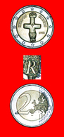 * GREECE ERROR FILLED 'R': CYPRUS  2 EURO 2018 UNC MINT LUSTRE! TYPE 2008-2022! LOW START  NO RESERVE! - Abarten Und Kuriositäten