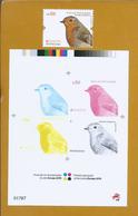 Erithacus Rubecula. Color Proof Of Stamp Print 0,86 € From Europe. Robin. Nachweis Der Stempeldruckfarbe 0,86 € Europa. - Andere