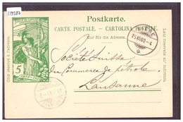 ENTIER POSTAL - GANZSACHE - CACHET BIERE - JOUR DE NOEL 25.XII.1900 - TB - Bière