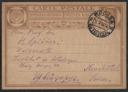 1930 SOVIET UNION GS Mi. P 72 - N. NEUCHATEL, SCHWEIZ - V. PROF. DOKTUROWSKY An PROF. HENRI SPINNER - BOTANIK - Storia Postale