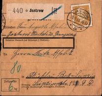 ! 1933 Paketkarte, Deutsches Reich, Jastrow (Westpreußen) Nach Mühlau - Lettres & Documents