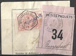 A0.77:V.WAUCQUEZ&Cie:opdruk+V.W./C.perfo: N°11:op Fragm."Lettre De Voiture":N°34>Buggenhout:9 OCTO 1891:BXL(DUQUENOY) - 1863-09