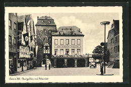 AK Linz Am Rhein, Burgplatz Mit Rheintor Und Hotel-Restaurant Burghof - Linz A. Rhein