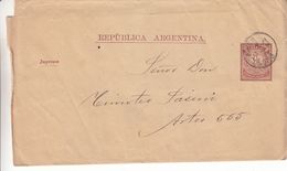 Argentine - Bande Pour Journaux De 1884 ? - Oblit Buenos Aires - - Covers & Documents