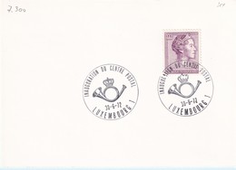 Luxembourg 1972 - Inauguration Centre Postal (7.300) - Covers & Documents