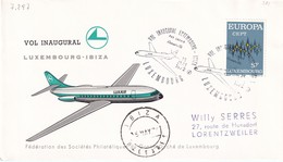 Luxembourg 1972. - Vol Inaugural Luxembourg-Ibiza (7.297) - Cartas & Documentos