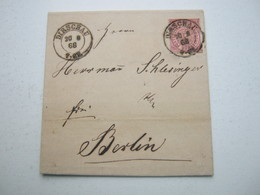 1868 , DIRSCHAU , Klarer   Stempel Auf Brief Mit Inhalt - Conf. De Alemania Del Norte