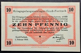 Billet 10 Pfennig LAGERGELD MONNAIE DE CAMP PRISONNIER DE GUERRE Kriegsgefangenenlager GROSS-PORITSCH Porajów POLOGNE - Autres & Non Classés