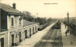 94 ARCUEIL CACHAN  LA GARE PRISE DE L AQUEDUC - Arcueil