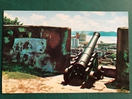 MACAU EARLY 70'S FORTRESS VIEW TO THE CASINO HOTEL LISBOA  PPC. - Macau