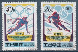 Nagano 98 Olympic Games North Korea 2 Stamps 1998 - Winter 1998: Nagano