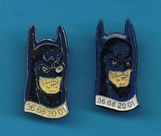 2 PIN'S  //  ** BATMAN / BRUCE WAYNE / GOTHAM CITY 200th ** . (1993-1995 DC Comics INC.) - BD