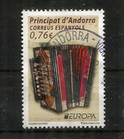 ANDORRA  2014.  L'Accordéon Diatonique, Un T-p Oblitéré ,EUROPA 2014, 1 ère Qualité. AND.ESP - Used Stamps