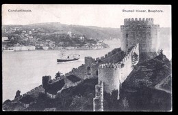 TURCHIA - TURKEY - 1918 - ISTANBUL - CONSTANTINOPLE - ROUMELI HISSAR - BOSPHORE - FRANCHIGIA - FRANCHISE - Covers & Documents