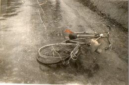 Photo 9 X 6.5 Cms. Velo, Bicyclette Accidentée Dans Un Fossé. - Sports