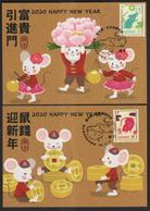 Taiwan R.O.CHINA - Maximum Card.- New Year’s Greeting Postage Stamps 2019 - Cartes-maximum