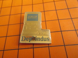 1919 Pin's Pins / Beau Et Rare / Thème INFORMATIQUE / DEP'INDUS AUTOMATISME MAINTENANCE - Informatique