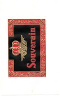 Etiquette De Boîte à Cigares, Lithographiée, Litho N° 42620 : SOUVERAIN. - Etichette