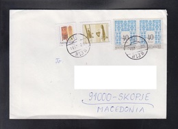 HUNGARY, COVER / POSTBOX, AIRPLANE, FOLKLORE, REPUBLIC OF MACEDONIA ** - Covers & Documents