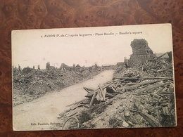 B152. WW1. GUERRE DE 1914. AVION. PAS DE CALAIS APRES LA GUERRE PLACE BAUDIN. - Weltkrieg 1914-18