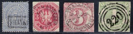 Slg. Gute Stempel Wie L1 FRANKFURT + BAHNHOF Auf 4 Marken - Collections