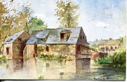 N°921 T -cpa Illustrateur -Les Moulins De L'Epeau- - Water Mills