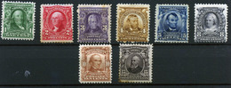Estados Unidos Nº 144/8, 150/2. Año 1902/03 - Unused Stamps