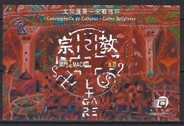 Macau - Convergence Of Cultures - Religious Cults - Miniature Sheet - Blocchi & Foglietti