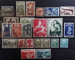 SARRE SAAR, Collection De 23 Timbres Obl Dont Poste Aérienne,  Bonnes Valeurs , Cote 66 Euros TB - Colecciones & Series