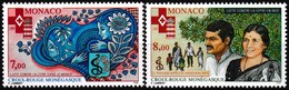 Série De 2 T.-P. Gommés Neufs** - Croix-Rouge Monégasque Lutte Contre La Lèpre - N° 2000-2001 (Yvert) - Monaco 1995 - Unused Stamps