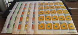 Aden - Kathiri State 1966 Cosmos Exploration Mi#84,85,86,88,89,90 Mint Never Hinged Sheets Of 25 - Andere & Zonder Classificatie