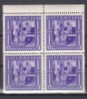 Austria 1936 Mi#629 Mint Never Hinged Piece Of Four - Ungebraucht