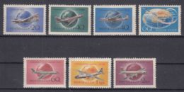 Russia USSR Airmail Airplanes 1958 Mi#2106-2108 Mi#2169-2171 And Mi#2193 Mint Hinged - Neufs