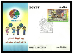Egypt - 2010 - FDC - ( UN - World Environment Day - Animals, Birds ) - Cartas